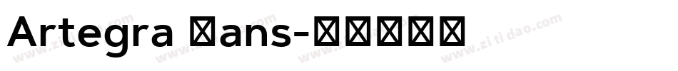 Artegra Sans字体转换